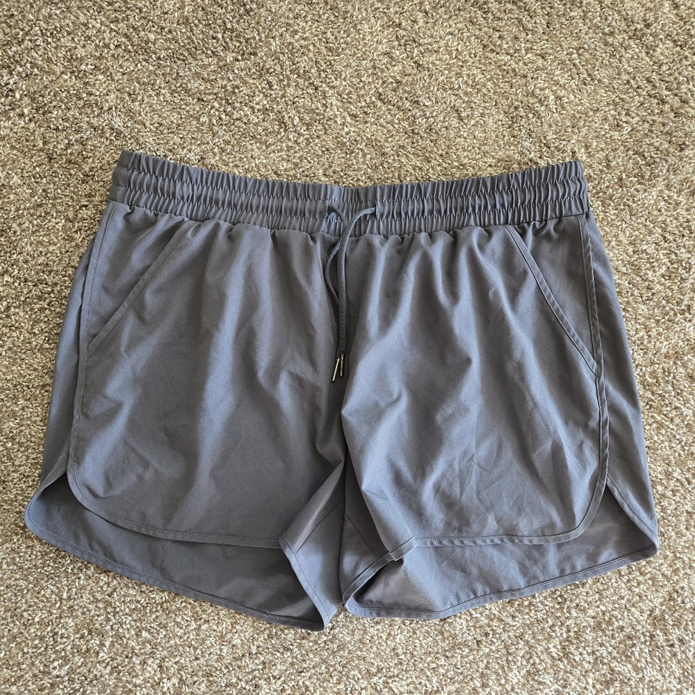 Grey athletic shorts
